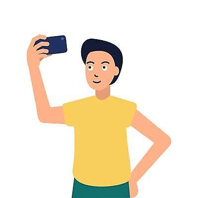 EPS 해외이미지 백인 학생 라이프스타일 남자 행복 얼굴 포즈 백그라운드 일러스트 모바일 서기 미소 사람 소년 성인 스마트폰 핸드폰 컬러풀 노란색 유행 카메라 디지털 사진촬영 흰색 그림 고립 스타일 해외일러스트 서양인 감정 어린이 컬러 모션 표정 생활 신체부위 전자제품 스마트기기 촬영 파일형식 벡터 이미지허브