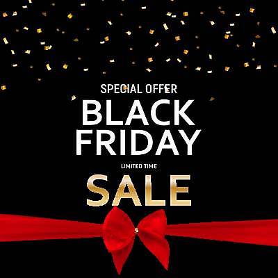 EPS 해외이미지 배너 리본 일러스트 이벤트 사람없음 세일 검은색 꽃가루 블랙프라이데이 해외일러스트 컬러 데이이벤트 가루 파일형식 벡터 이미지허브