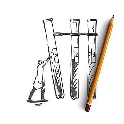 EPS 해외이미지 남자 컨셉 일러스트 실험 한명 들기 성인 스케치 과학자 시험관 손그림 얼굴없음 성인남자한명만 해외일러스트 직업 1 과학 모션 실험기구 미술 사람 학자 남자한명만 성인남자만 파일형식 벡터 이미지허브