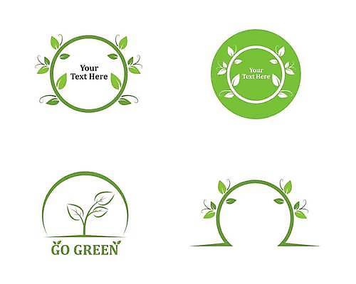 EPS 해외이미지 식물 디자인 잎 일러스트 사람없음 연두색 심볼 해외일러스트 초록색 파일형식 벡터 이미지허브