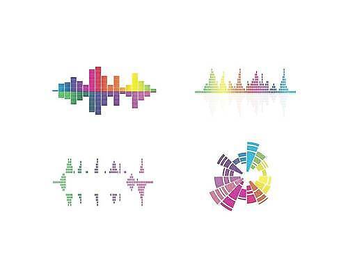 EPS 해외이미지 음악 일러스트 사람없음 컬러풀 소리 볼륨 그라데이션 스테레오 이퀄라이저 사운드웨이브 해외일러스트 컬러 문화예술 파일형식 벡터 이미지허브