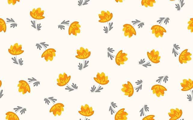 EPS 해외이미지 디자인 꽃 패턴 꽃백그라운드 일러스트 사람없음 노란색 패턴백그라운드 플라워패턴 해외일러스트 식물 컬러 백그라운드 무늬 파일형식 벡터 이미지허브