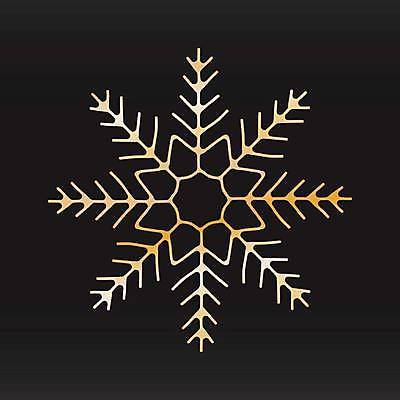 EPS 해외이미지 겨울 일러스트 사람없음 검은색 금색 눈송이 눈꽃무늬 엘리먼트 해외일러스트 계절 컬러 무늬 눈꽃 눈_날씨 파일형식 벡터 이미지허브