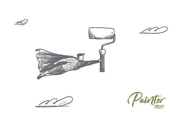 EPS 해외이미지 구름 직업 디자인 남자 벽 컨셉 일러스트 비즈니스 하늘 노동자 아파트 주택 아이디어 사람 내부 장식 힘 페인트 공백 방 장비 공구 붓 업무 수리 양동이 서비스 속도 롤러 화가 손그림 영웅 건축업자 고립 슈퍼히어로 해외일러스트 자연요소 건축 건물 도구 작업 파일형식 벡터 이미지허브
