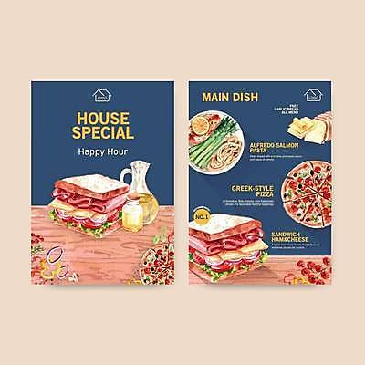 EPS 해외이미지 일러스트 치즈 피자 파스타 샌드위치 사람없음 파란색 올리브오일 식빵 메뉴 아스파라거스 메뉴판 나무탁자 해외일러스트 음식 빵 컬러 채소 탁자 유제품 패스트푸드 서양음식 기름_음식 파일형식 벡터 이미지허브