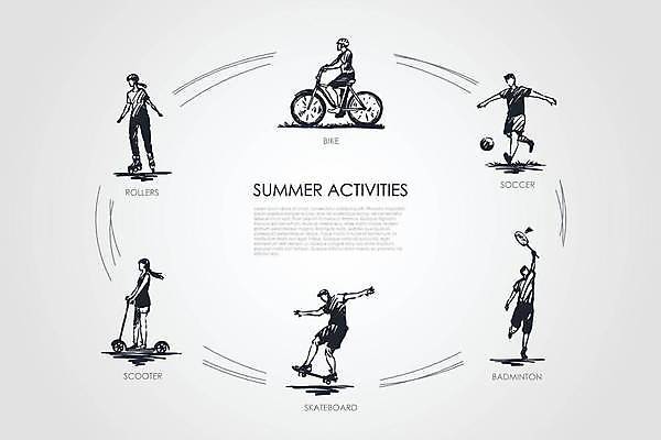 EPS 해외이미지 라이프스타일 디자인 스포츠 여행 컨셉 일러스트 자연 추상 휴가 아이디어 건강 사람 야외 그래픽 장식 세트 자전거 축구 기쁨 스쿠터 업무 스케이트보드 그룹 연결 스케치 심볼 오브젝트 사인 롤러 배드민턴 손그림 고립 엘리먼트 해외일러스트 감정 무늬 미술 생활 구기 바이크 오토바이 작업 보드_스포츠 생태계 파일형식 벡터 이미지허브