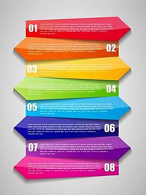 EPS 해외이미지 일러스트 비즈니스 사람없음 그래픽 숫자 자료 인포그래픽 무지개색 엘리먼트 해외일러스트 문자 컬러풀 파일형식 벡터 이미지허브