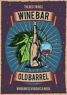 EPS 해외이미지 디자인 포스터 선 줄기 잎 와인잔 일러스트 사람없음 빈티지 와인병 질감 타원형 해외일러스트 식물 컨셉 술잔 병_용기 와인 원형 파일형식 벡터 이미지허브