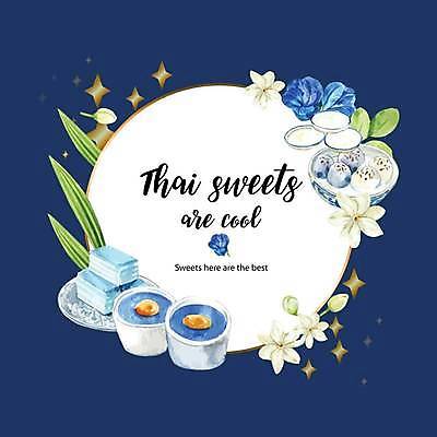 EPS 해외이미지 접시 꽃 잎 일러스트 디저트 사람없음 컵 파란색 달콤 꽃봉오리 원형프레임 태국음식 해외일러스트 식물 식기 음식 컬러 프레임 원형 맛 동양음식 파일형식 벡터 이미지허브