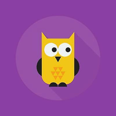 EPS 해외이미지 한마리 일러스트 사람없음 귀여움 할로윈 부엉이 해외일러스트 1 컨셉 조류 파일형식 벡터 이미지허브