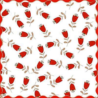 EPS 해외이미지 디자인 꽃 패턴 꽃백그라운드 일러스트 사람없음 빨간색 패턴백그라운드 테두리 플라워패턴 해외일러스트 식물 컬러 백그라운드 무늬 파일형식 벡터 이미지허브