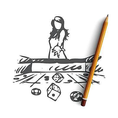 EPS 해외이미지 여자 일러스트 한명 상반신 성인 게임 던지기 포커칩 도박 스케치 카지노 주사위 손그림 포커 보여주기 얼굴없음 성인여자한명만 해외일러스트 1 모션 놀이 미술 사람 트럼프 여자한명만 성인여자만 파일형식 벡터 이미지허브