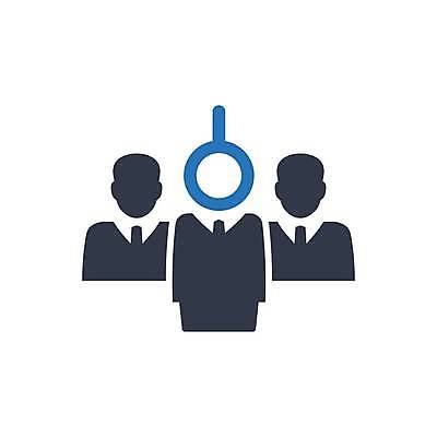 EPS 해외이미지 일러스트 비즈니스 돋보기 사람모양 사람없음 그룹 직원 고용 채용 해외일러스트 모양 구직 파일형식 벡터 이미지허브