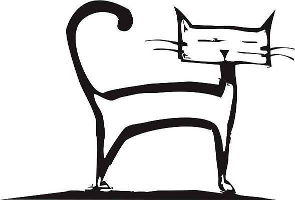 EPS 해외이미지 동물 일러스트 털 앉기 반려동물 고양이 인내 해외일러스트 포유류 모션 파일형식 벡터 이미지허브