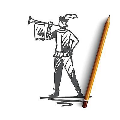 EPS 해외이미지 남자 허리손 일러스트 한명 서기 성인 깃발 발표 중세 불기 스케치 나팔 트럼펫 손그림 옛날 얼굴없음 성인남자한명만 해외일러스트 1 악기 포즈 모션 미술 사람 역사 금관악기 남자한명만 성인남자만 파일형식 벡터 이미지허브