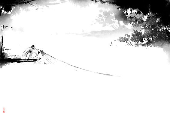 PSD 나무 남자 일러스트 캘리그라피 붓터치 한명 사람 풍경 성인 물 계곡 그물 추억 강가 번짐 선박 성인남자한명만 국내일러스트 자연요소 식물 1 컨셉 수상교통 강 남자한명만 성인남자만 파일형식 효과