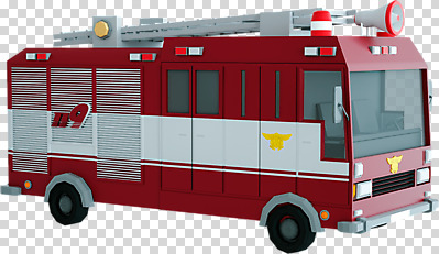 편집 편집이미지 누끼 사람없음 3D소스 3D 입체 디지털합성 오브젝트 소방차 PNG 119 로우폴리 편집소스 자동차 소방 전화번호 파일형식