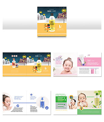 템플릿 여자 ZIP 어린이 리플렛 겨울 사람 소녀 팜플렛 여러명 뷰티 주황색 화장품 한국인 즐거움 스킨케어 소녀만 인디자인 INDD 이미지템플릿 계절 감정 컬러 다수 동양인 여자만 어린이만 파일형식