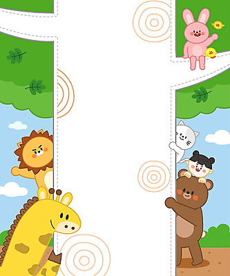 나무 동물캐릭터 여러마리 일러스트 곰 나뭇잎 프레임 병아리 한명 사람 소녀 친구 컬러풀 귀여움 고양이 토끼 사자 기린 숨기 숨바꼭질 프레임일러스트 소녀한명만 스쿨팩 국내일러스트 일러캐릭터 AI파일 식물 동물 캐릭터 1 여자 어린이 컬러 다수 컨셉 잎 포유류 관계 모션 조류 반려동물 여자한명만 소녀만 파일형식 벡터