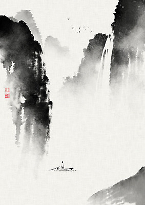 PSD 응시 남자 일러스트 캘리그라피 조류 붓터치 산 흑백 한명 풍경 성인 계곡 폭포 숲 뱃사공 동양화 언덕 번짐 새떼 산수화 선박 성인남자한명만 국내일러스트 동물 1 시선 수상교통 자연 촬영기법 미술 사람 남자한명만 성인남자만 파일형식 효과