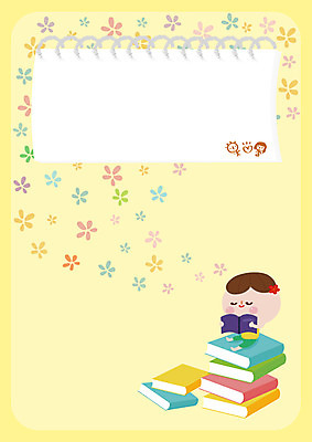 여자 교육 표지 어린이 일러스트 프레임 한명 책 독서 낙서 에듀 에듀케이션 프레임일러스트 소녀한명만 스쿨팩 국내일러스트 AI파일 1 사람 여자한명만 소녀만 파일형식 벡터