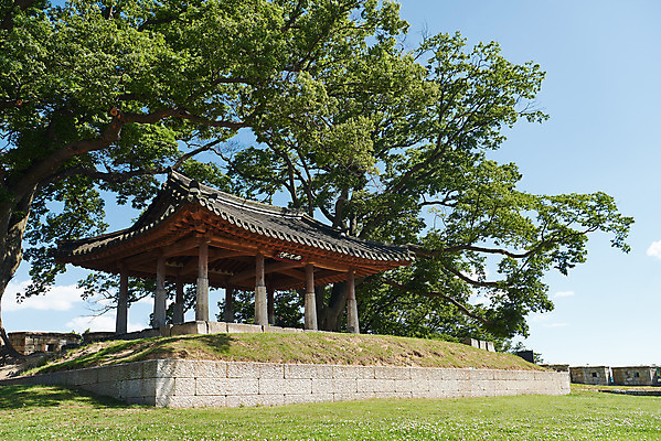 포토 JPG 주간 나무 여행 한국건축 유적지 하늘 풍경 사람없음 야외 관광지 봄 문화재 역사 한국사 강화도 국내여행 명승지 사적지 월곶진 연미정 국내포토 자연요소 식물 계절 건축 고건축 정자_건축물 인천 파일형식