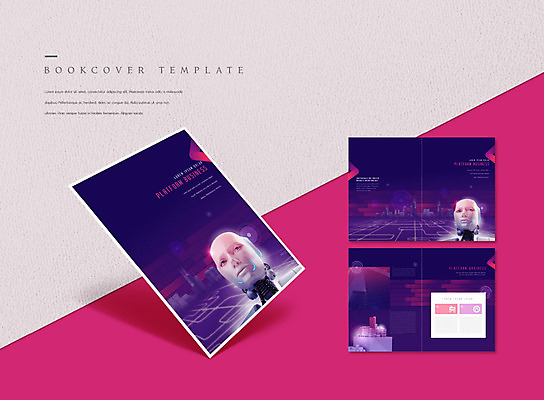 PSD 템플릿 표지디자인 북디자인 출판디자인 표지 ZIP 내지 리플렛 지도 북커버 비즈니스 빌딩 팜플렛 사람없음 건물 보라색 로봇 이미지템플릿 건축물 컬러 파일형식