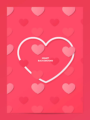 분홍색 백그라운드 패턴 일러스트 프레임 사랑 사람없음 하트 프레임일러스트 국내일러스트 AI파일 모양 감정 컬러 무늬 파일형식 벡터