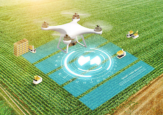 PSD 편집이미지 밭 농업 사람없음 컬러풀 농장 비행 스마트 드론 카피스페이스 스마트팜 모빌리티 이미지편집 산업 교통수단 컬러 컨셉 공백 파일형식
