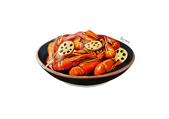 PSD 그릇 일러스트 디저트 사람없음 유행 연근 디테일 마라룽샤 국내일러스트 식기 음식 채소 중식 파일형식