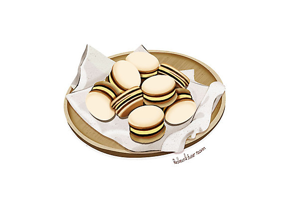 PSD 그릇 종이 일러스트 디저트 사람없음 유행 달콤 마카롱 디테일 앙버터 국내일러스트 식기 음식 맛 파일형식