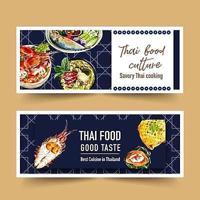 EPS 해외이미지 템플릿 배너 가로배너 일러스트 사람없음 세트 남색 새우요리 새우구이 태국음식 맛있는 해외일러스트 음식 컬러 새우 가로 구이 동양음식 파일형식 벡터 이미지허브
