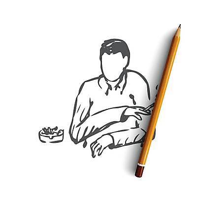 EPS 해외이미지 남자 일러스트 흡연 담배 한명 들기 스케치 손그림 재떨이 해로움 흡연자 얼굴없음 성인남자한명만 해외일러스트 1 컨셉 모션 미술 사람 남자한명만 성인남자만 파일형식 벡터 이미지허브