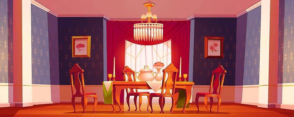 EPS 해외이미지 접시 디자인 영어 꽃 음식 가구 백그라운드 와인잔 의자 일러스트 가족 탁자 주택 내부 목재 그래픽 장식 식당 식사 저녁식사 궁전 방 수확 골동품 기구 램프 축하 홀 휴게실 클래식 고급 만화 복고 리빙 점심식사 바로크 빅토리아 옛날 스타일 파케트 해외일러스트 나무 식물 문자 식기 생활용품 컨셉 고건축 농업 술잔 재료 관계 조명 건물 상점 공간 파일형식 벡터 이미지허브