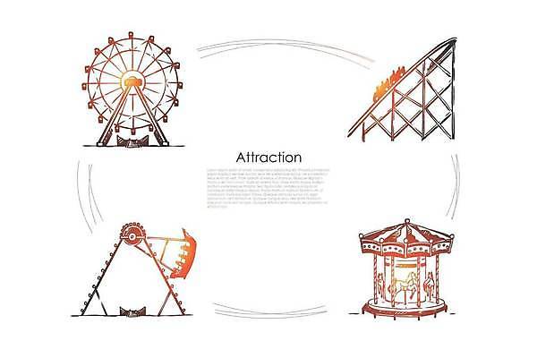 EPS 해외이미지 디자인 공원 행복 컨셉 일러스트 놀이 하늘 휴가 거리 사람 취미 야외 여름 빛 세트 도시풍경 기쁨 바퀴 원형 놀이터 승차 스케치 오브젝트 사인 속도 그네 흥분 손그림 공상 회전목마 고립 레터링 해외일러스트 도형 계절 공공시설 감정 모션 미술 풍경 도시 놀이기구 파일형식 벡터 이미지허브