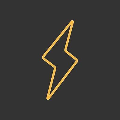 EPS 해외이미지 일러스트 사람없음 노란색 검은색 흰색 번개 번개모양 해외일러스트 모양 컬러 날씨 파일형식 벡터 이미지허브