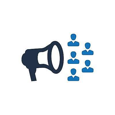 EPS 해외이미지 일러스트 비즈니스 사람모양 사람없음 확성기 군중 알림 마케팅 해외일러스트 모양 사람 파일형식 벡터 이미지허브