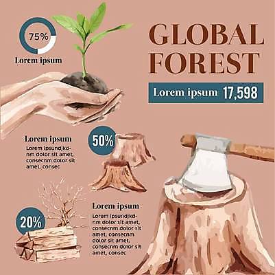 EPS 해외이미지 나무 손 일러스트 들기 목재 신체부위 갈색 새싹 자연보호 그린캠페인 도끼 나무밑둥 해외일러스트 식물 캠페인 컬러 재료 모션 자연 사람 보호 파일형식 벡터 이미지허브