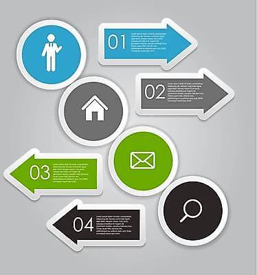 EPS 해외이미지 디자인 화살표 일러스트 비즈니스 돋보기 사람모양 사람없음 숫자 자료 인포그래픽 정보 원형 편지 목차 집모양 해외일러스트 모양 도형 문자 파일형식 벡터 이미지허브