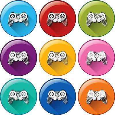 EPS 해외이미지 일러스트 사람없음 세트 컬러풀 원형 게임기 해외일러스트 도형 컬러 파일형식 벡터 이미지허브