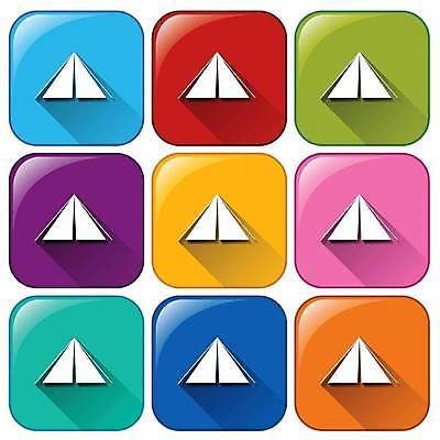 EPS 해외이미지 일러스트 버튼 텐트 사람없음 컬러풀 해외일러스트 컬러 캠핑도구 파일형식 벡터 이미지허브