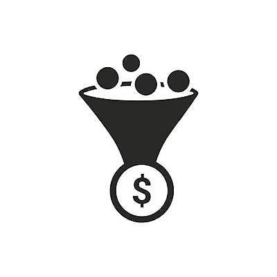 EPS 해외이미지 돈 일러스트 깔대기 해외일러스트 재산 파일형식 벡터 이미지허브