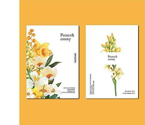 EPS 해외이미지 템플릿 잎 일러스트 봄꽃 사람없음 봄 흰색 해외일러스트 식물 계절 꽃 컬러 파일형식 벡터 이미지허브