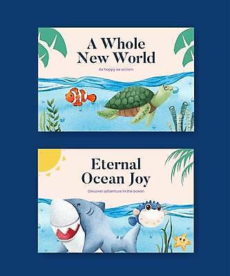 EPS 해외이미지 캐릭터 바다 일러스트 나뭇잎 불가사리 사람없음 파란색 태양 수중 복어 산호 거북이 상어 수족관 흰동가리 해외일러스트 일러캐릭터 자연요소 컬러 잎 파충류 극피동물 어류 자포동물 파일형식 벡터 이미지허브