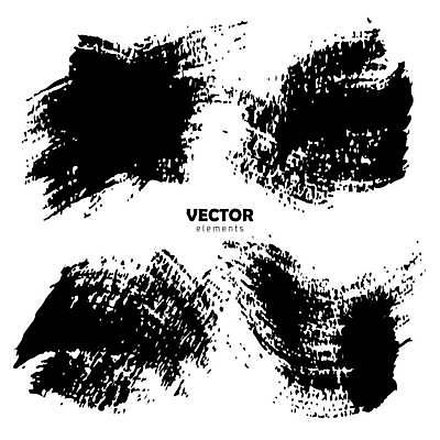 EPS 해외이미지 디자인 일러스트 붓터치 사람없음 검은색 질감 그런지 해외일러스트 컬러 파일형식 벡터 이미지허브