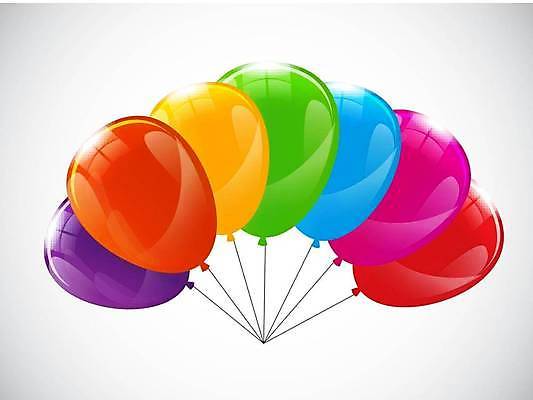 EPS 해외이미지 일러스트 사람없음 컬러풀 이벤트용품 풍선 해외일러스트 컬러 이벤트 오브젝트 파일형식 벡터 이미지허브