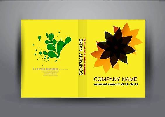 EPS 해외이미지 표지디자인 표지 북커버 일러스트 비즈니스 추상 사람없음 책 노란색 책등 표지샘플 해외일러스트 컬러 무늬 파일형식 벡터 이미지허브