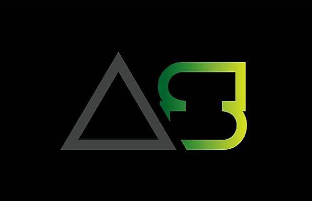 EPS 해외이미지 모양 템플릿 디자인 알파벳 백그라운드 일러스트 회사 비즈니스 초록색 검은색 회색 편지 심볼 신분 A S 엘리먼트 활자 해외일러스트 영어 컬러 활자판 파일형식 벡터 이미지허브