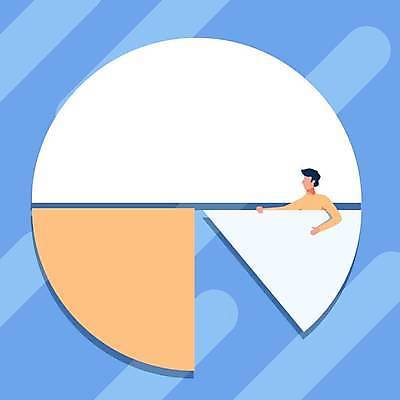 EPS 해외이미지 남자 조각 백그라운드 일러스트 비즈니스 프레임 한명 들기 성인 파란색 원형 플랫 원그래프 성인남자한명만 카피스페이스 해외일러스트 도형 1 컬러 모션 그래프 사람 공백 남자한명만 성인남자만 파일형식 벡터 이미지허브