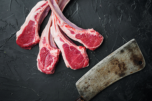 포토 JPG 해외이미지 식재료 검은배경 실내 생고기 사람없음 식칼 양고기 해외포토 백그라운드 주방용품 육류 내부 검은색 파일형식 이미지허브